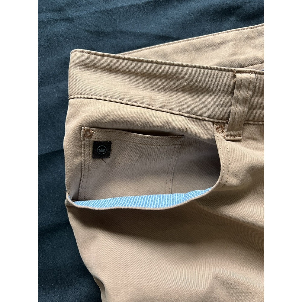 Peter Millar Mens Rusty Tan EB66 Five-Pocket Performance Chino Pants 38/32 - Picture 3 of 13